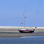 Schiff bei Ebbe